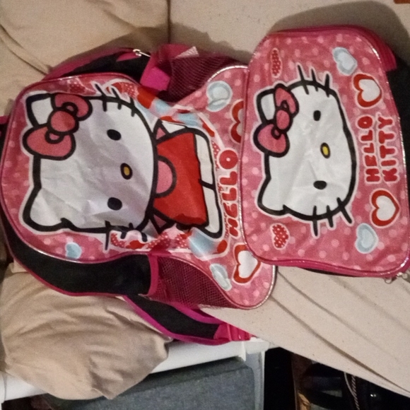 Sanrio Accessories Vintage Hello Kitty Backpack With Matching Lunch
